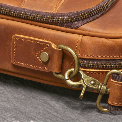Bolsa Executiva Masculina em Couro Legítimo Cambridge