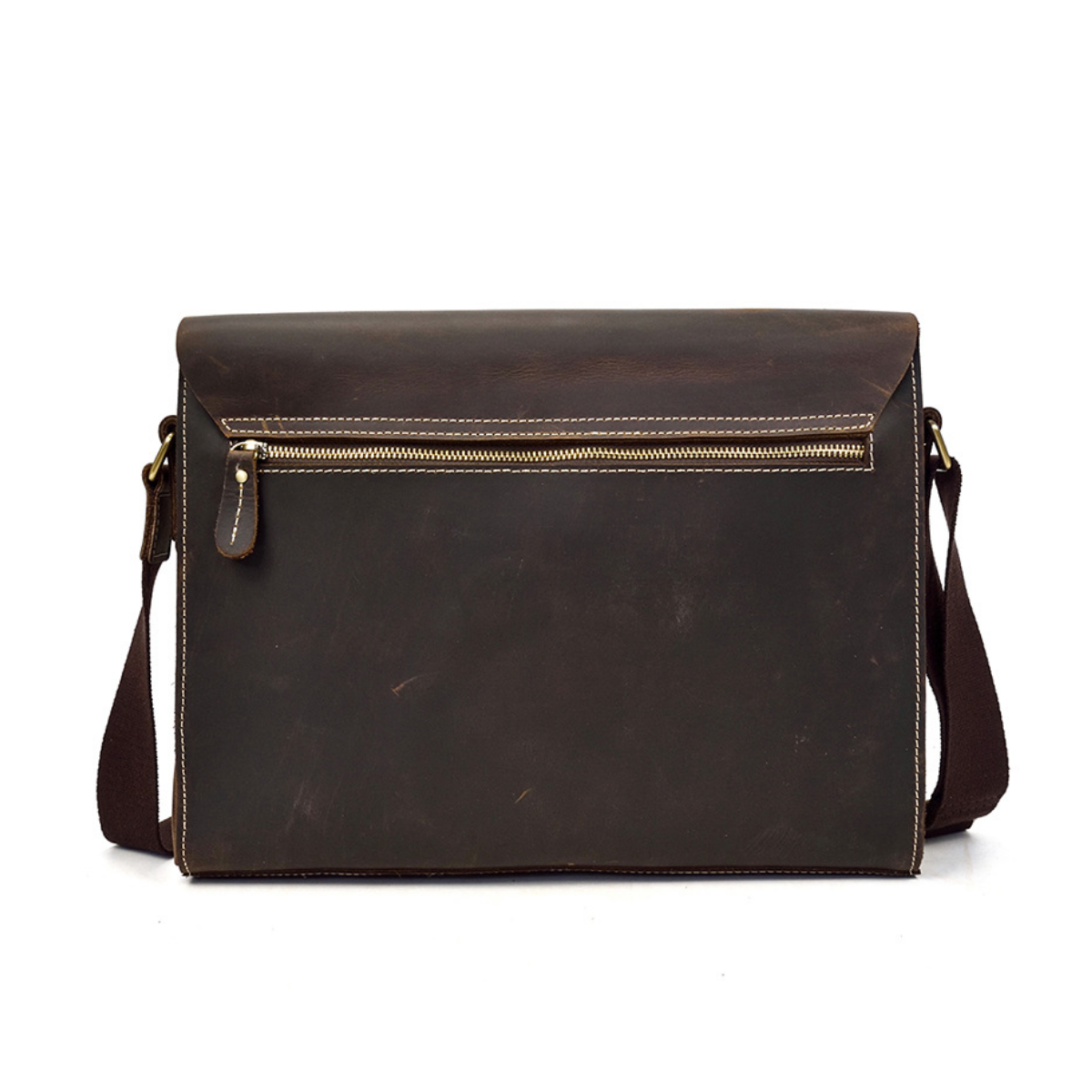 Bolsa Carteiro Masculina em Couro Legítimo Dallas