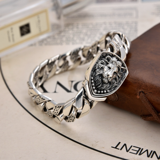 Pulseira Leon Prata Inox