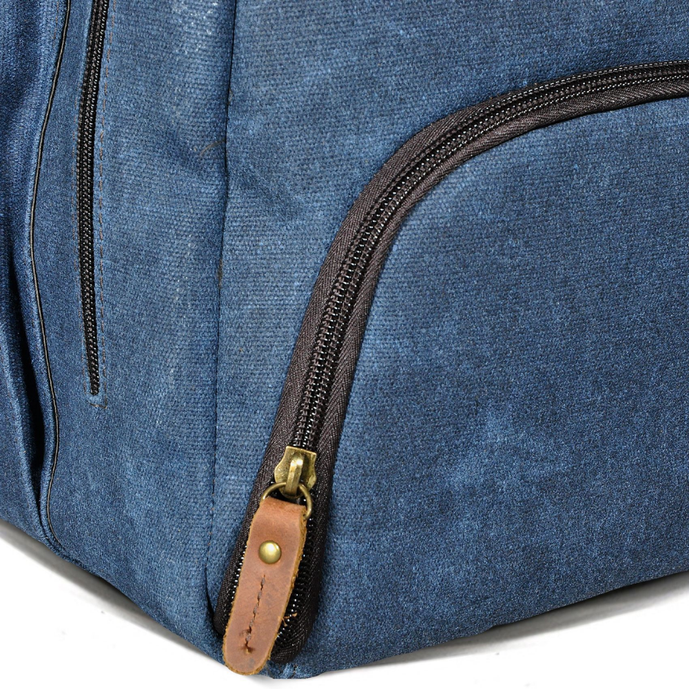 Bolsa de Viagem em Lona e Couro Legítimo Valencia