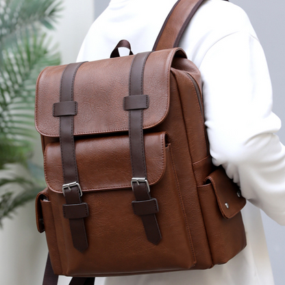 Mochila em Couro New York