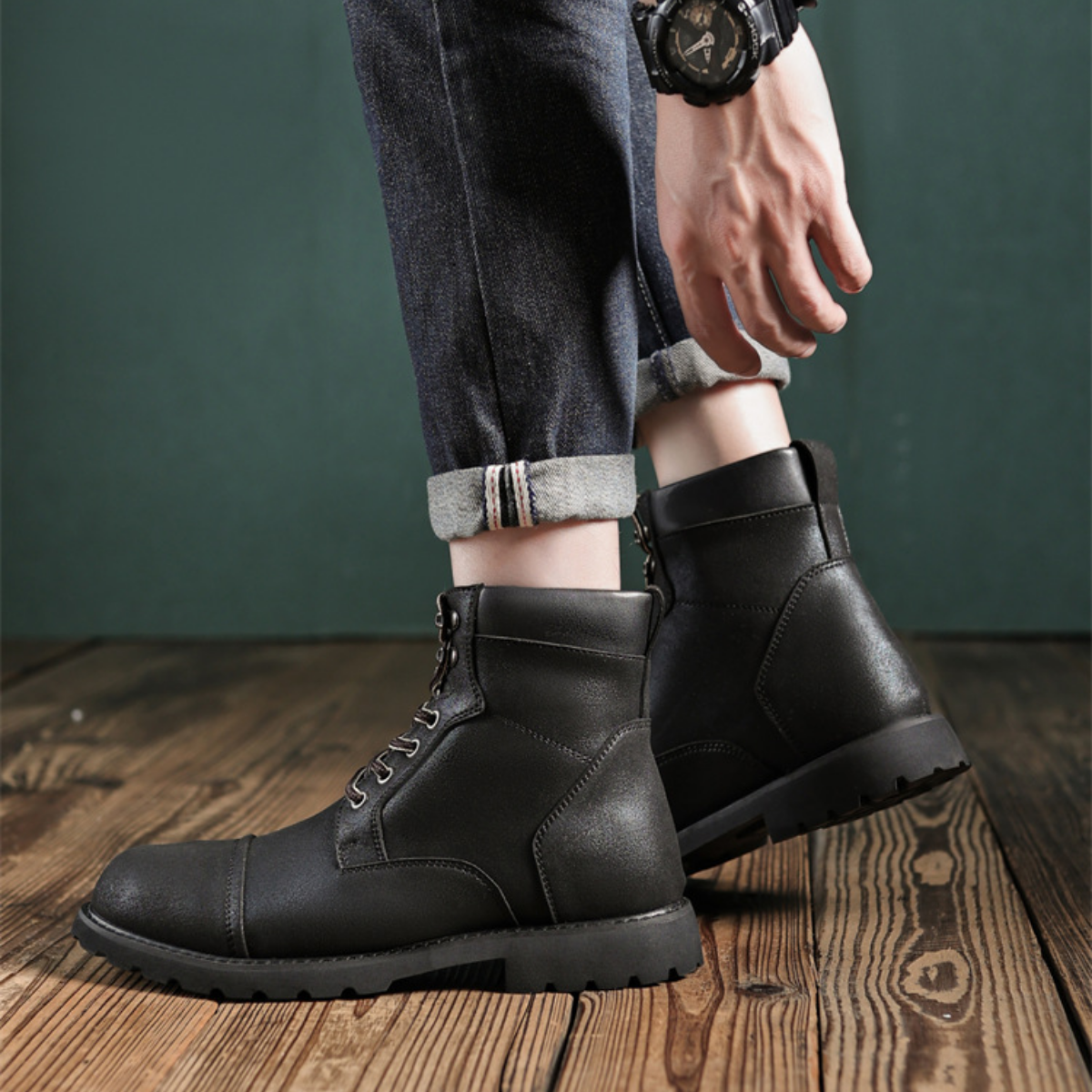Bota Masculina em Couro Michael