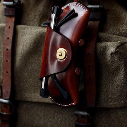 Porta Óculos em Couro