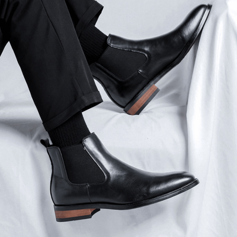 Bota Chelsea Masculina em Couro Moreau