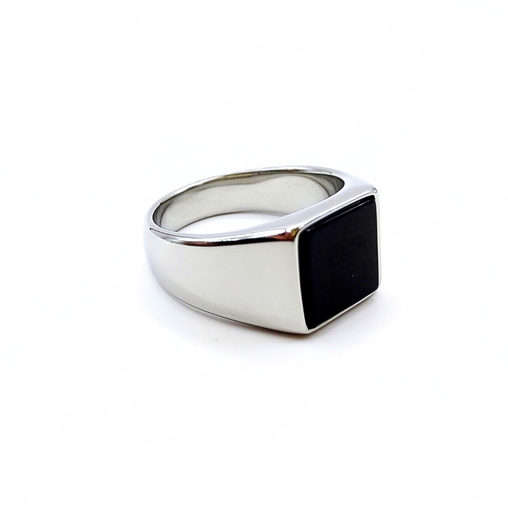 Anel Umbra Prata Inox