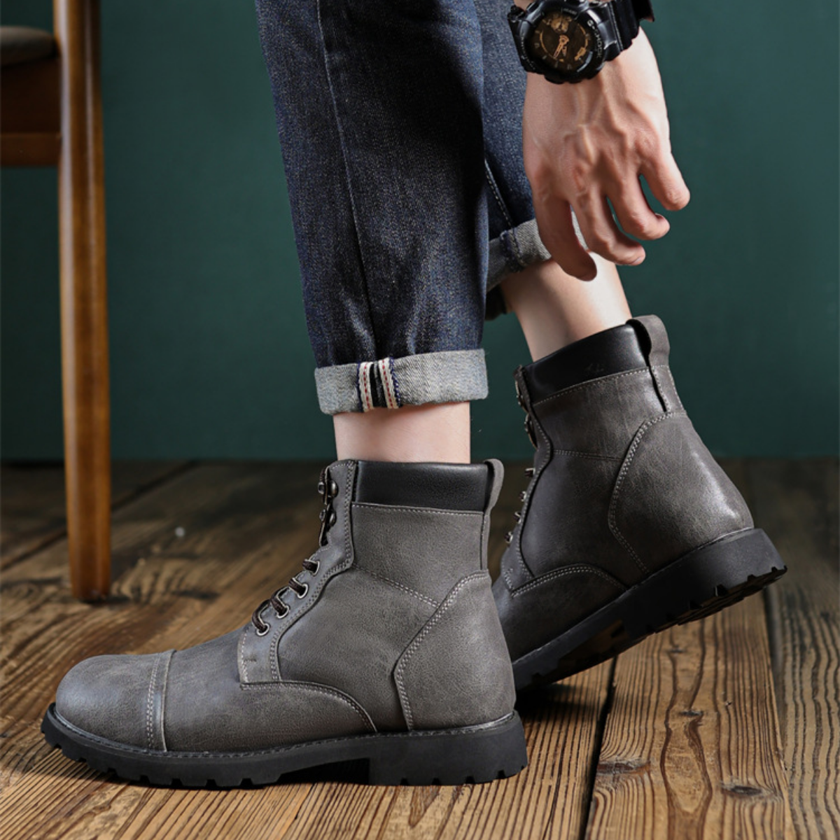 Bota Masculina em Couro Michael