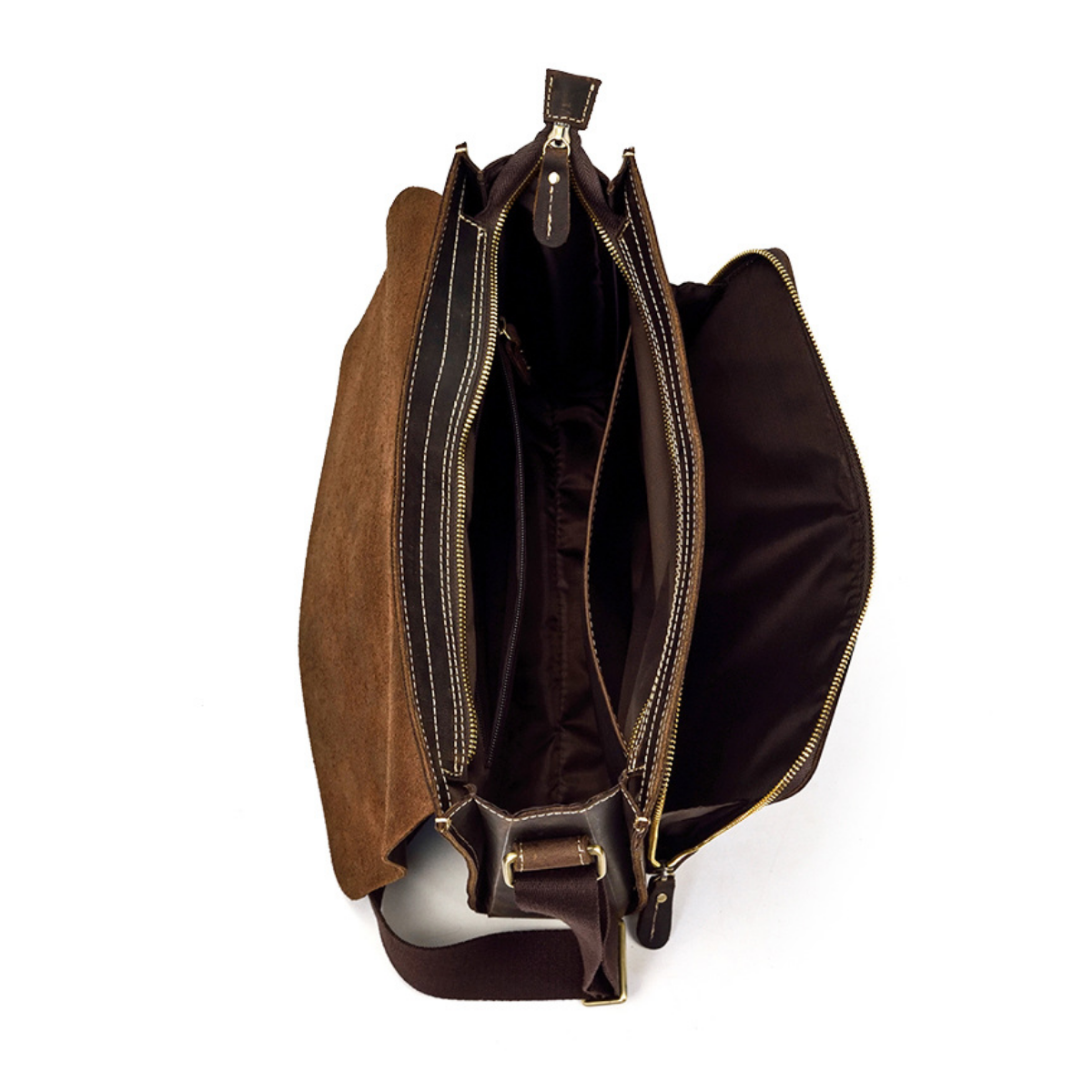 Bolsa Carteiro Masculina em Couro Legítimo Dallas