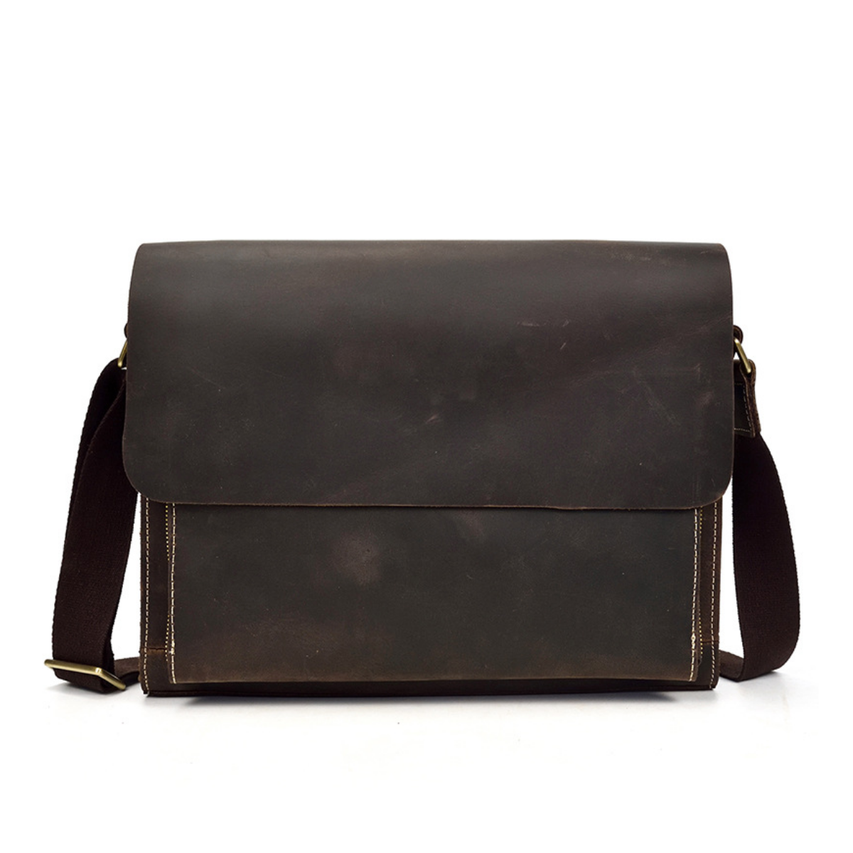 Bolsa Carteiro Masculina em Couro Legítimo Dallas