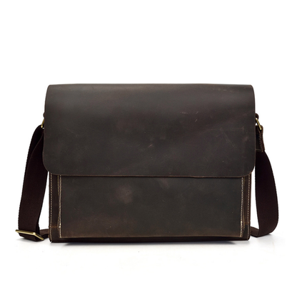Bolsa Carteiro Masculina em Couro Legítimo Dallas