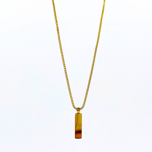 Colar Aura em Titânio e Ouro Inox
