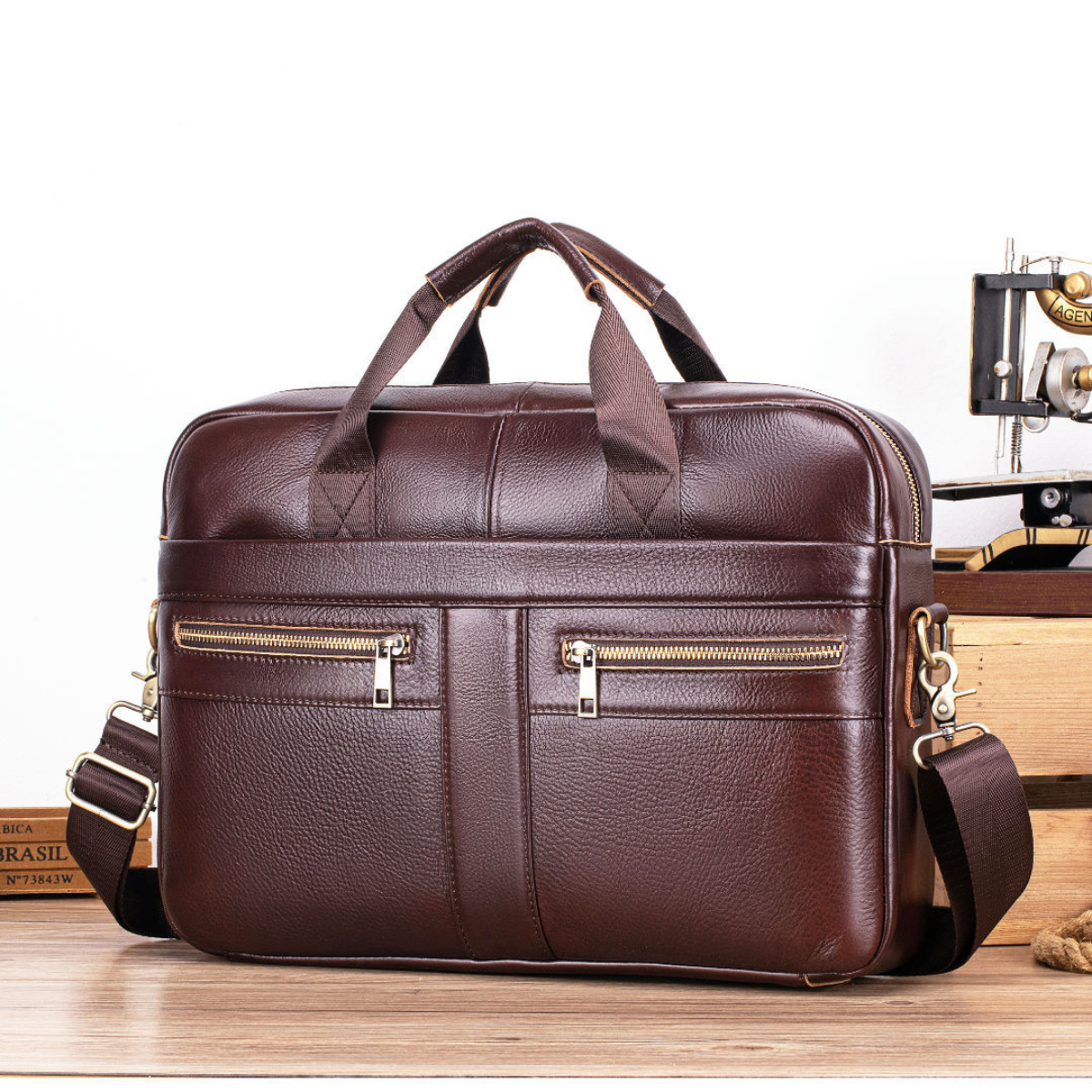 Bolsa Executiva em Couro Legítimo Aarhus