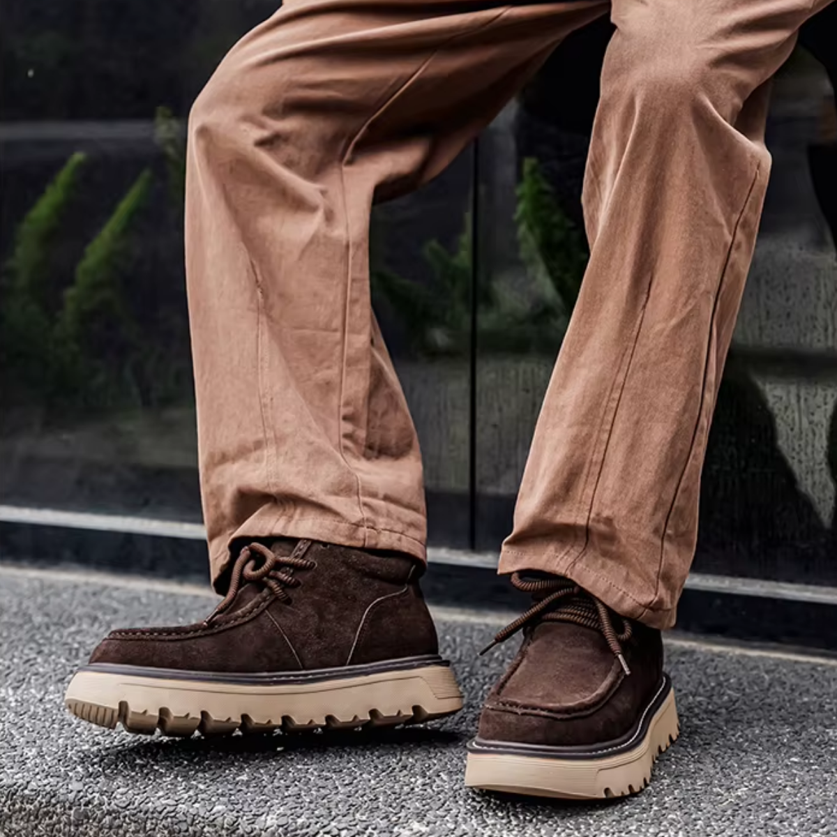 Bota Casual Masculina em Camurça Jack
