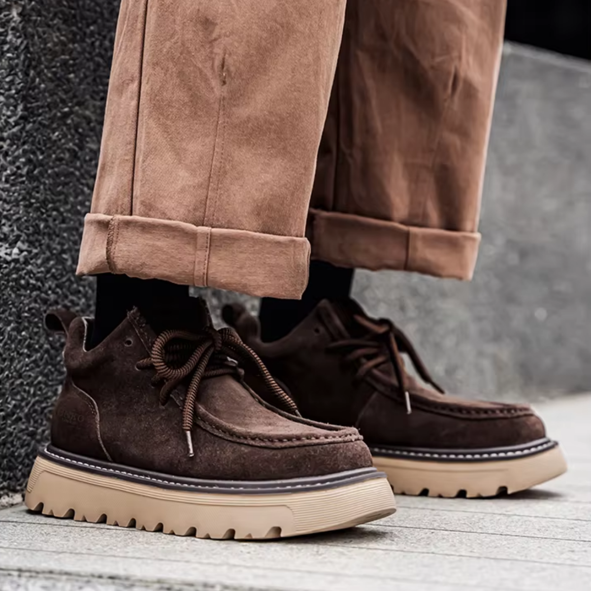 Bota Casual Masculina em Camurça Jack