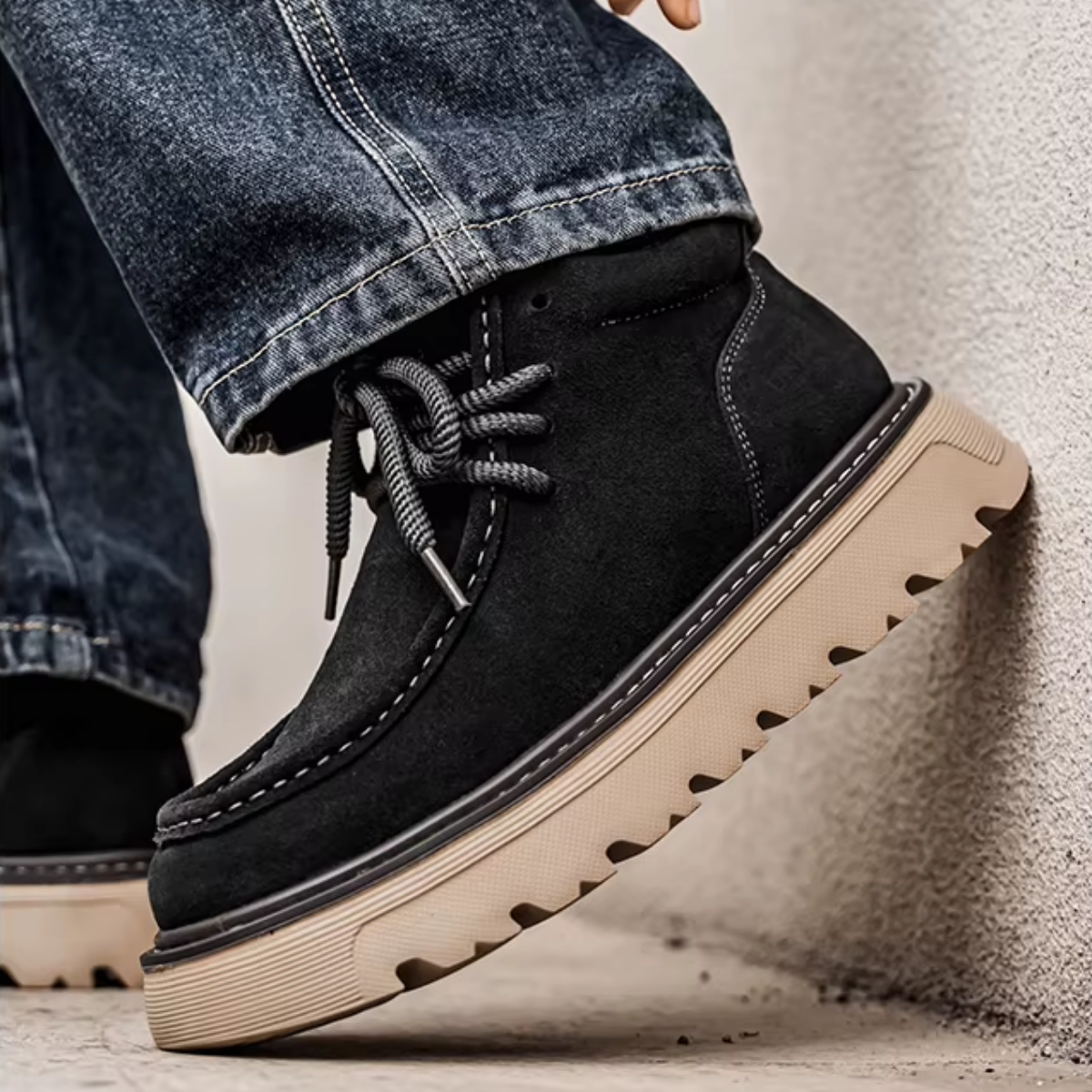 Bota Casual Masculina em Camurça Jack