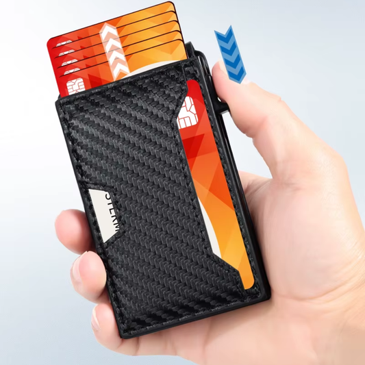 Carteira Masculina Urban Slim – Minimalismo, Segurança e Máxima Capacidade