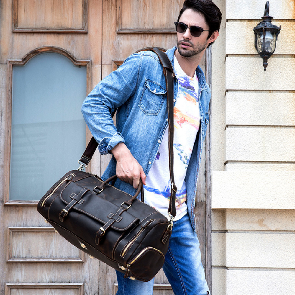 Bolsa de Viagem em Couro Legítimo Odessa