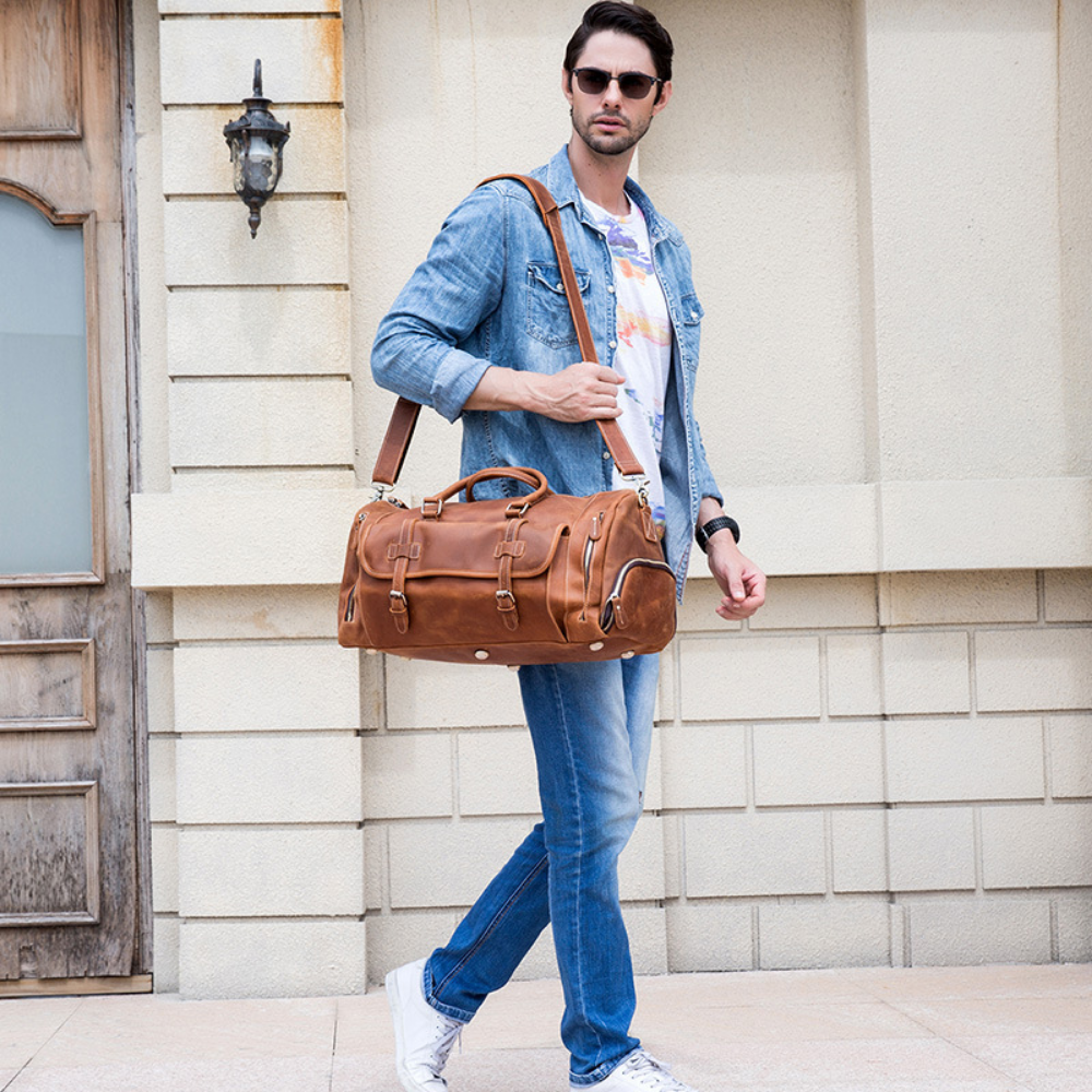 Bolsa de Viagem em Couro Legítimo Odessa