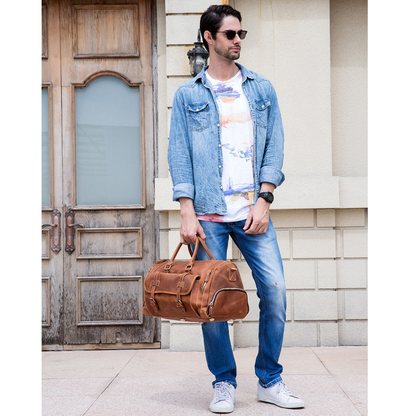Bolsa de Viagem em Couro Legítimo Odessa