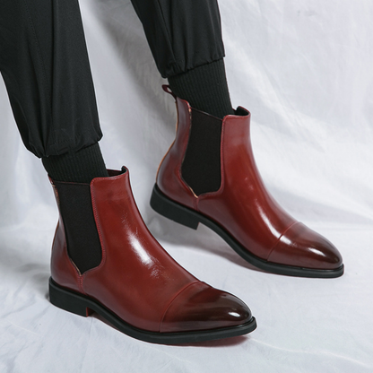 Bota Chelsea Masculina em Couro Montfort