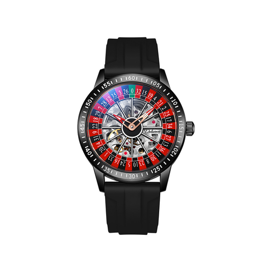 Relógio Poker Design - Pulseira Borracha