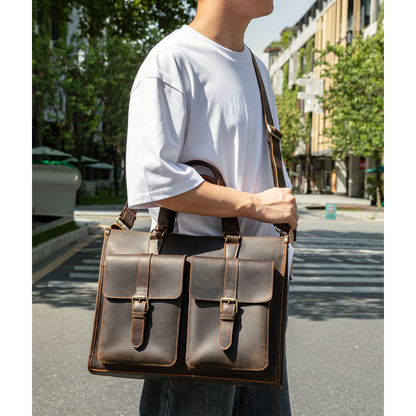 Bolsa Executiva em Couro Legítimo Verona