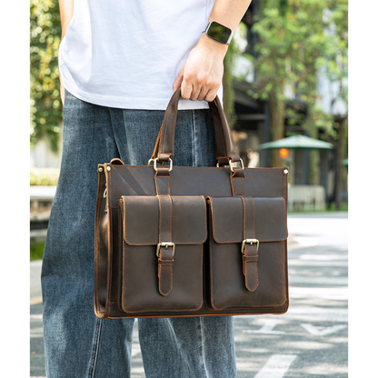 Bolsa Executiva em Couro Legítimo Verona