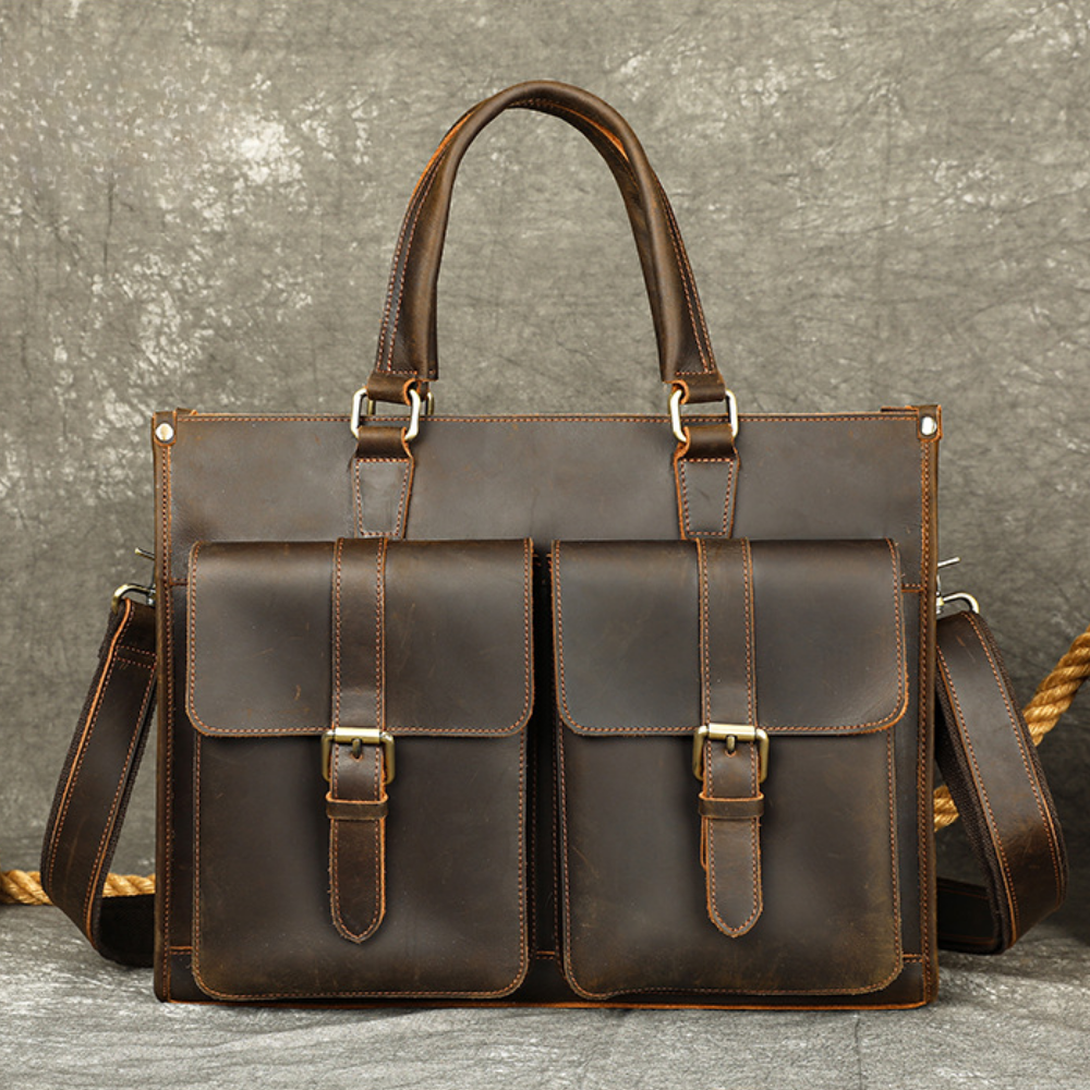 Bolsa Executiva em Couro Legítimo Verona