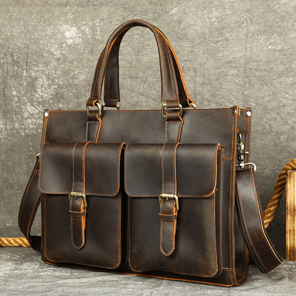 Bolsa Executiva em Couro Legítimo Verona