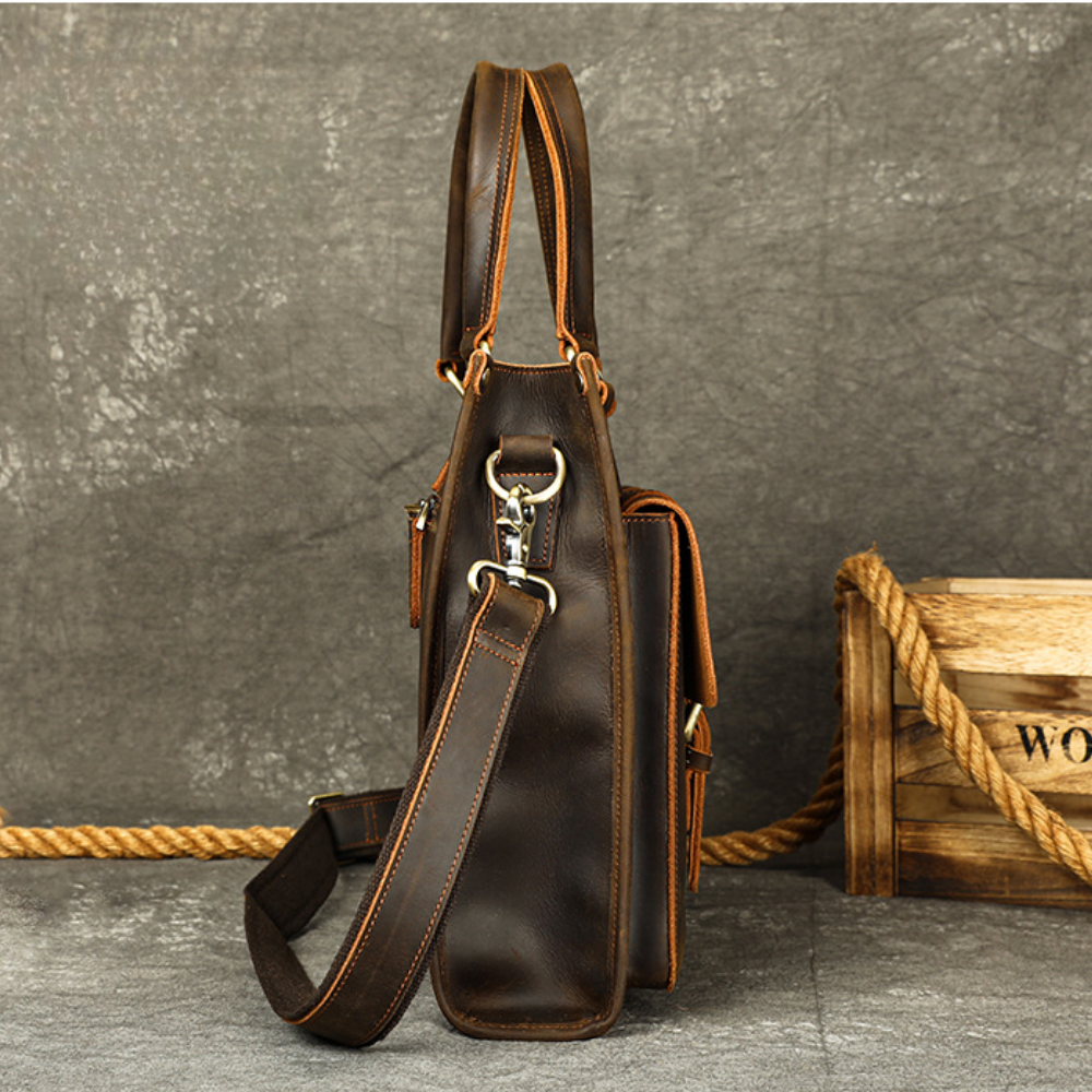 Bolsa Executiva em Couro Legítimo Verona