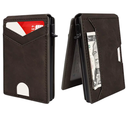 Carteira Masculina Urban Slim – Minimalismo, Segurança e Máxima Capacidade