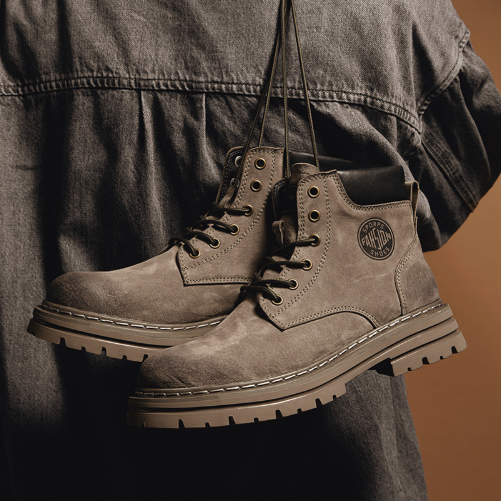 Bota Coturno Masculina em Couro Legítimo Everest