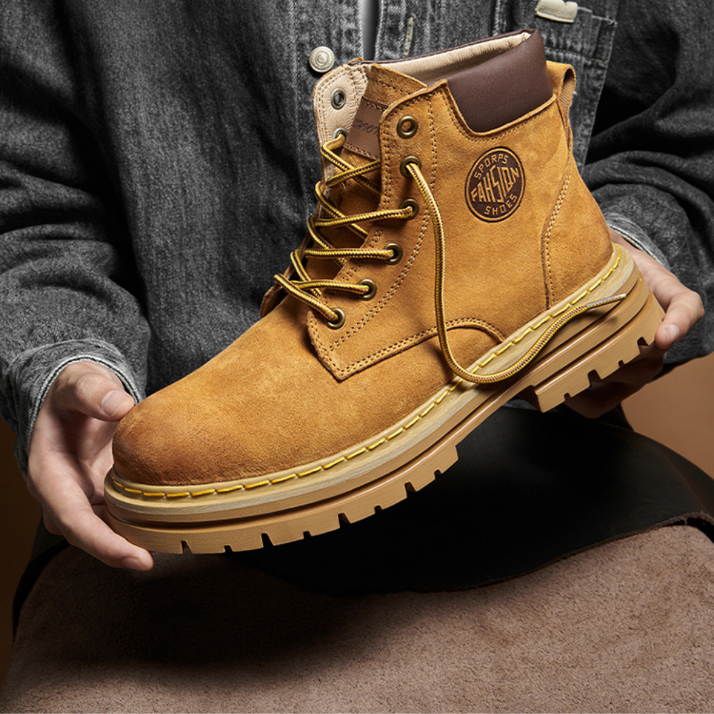 Bota Coturno Masculina em Couro Legítimo Everest