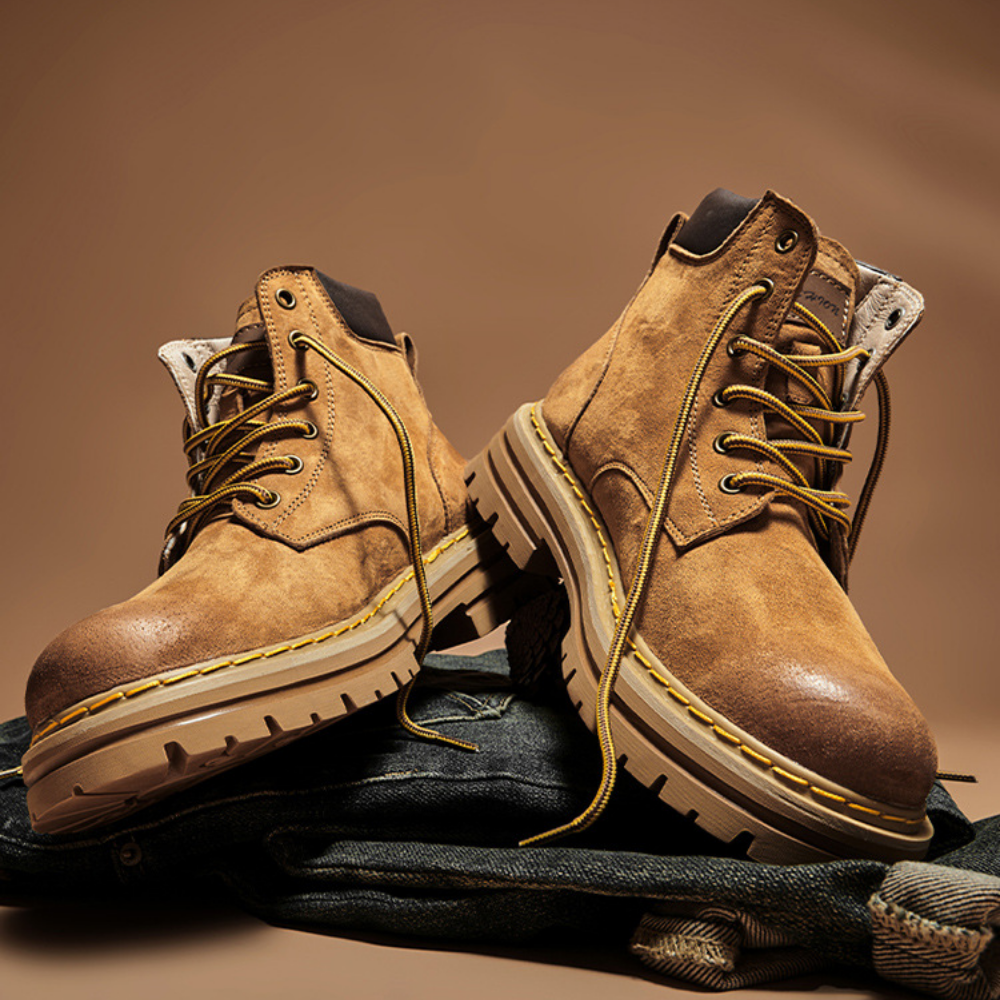 Bota Coturno Masculina em Couro Legítimo Everest