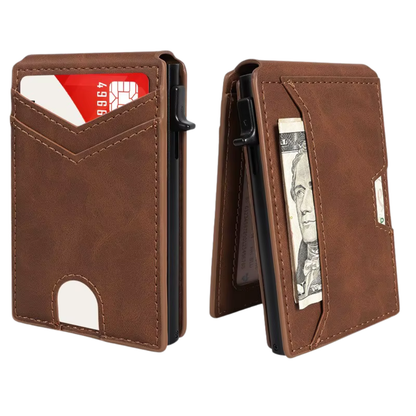 Carteira Masculina Urban Slim – Minimalismo, Segurança e Máxima Capacidade