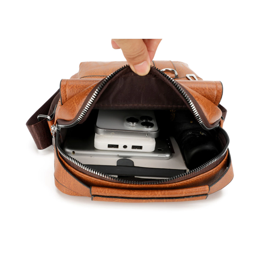 Bolsa de Ombro Transversal Masculina Weixier