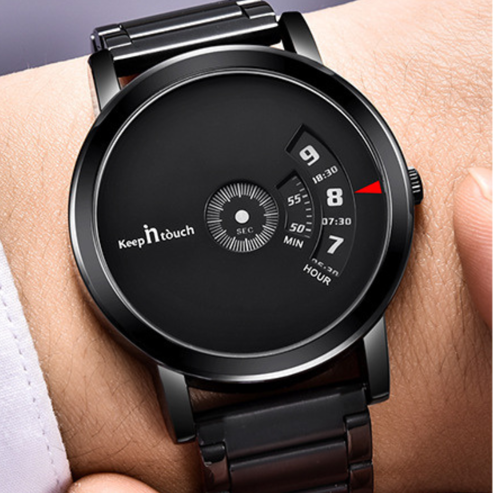 Relógio No Pointer Black em Inox