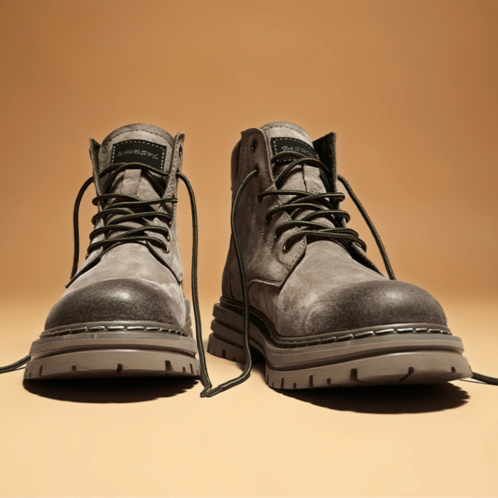 Bota Coturno Masculina em Couro Legítimo Everest