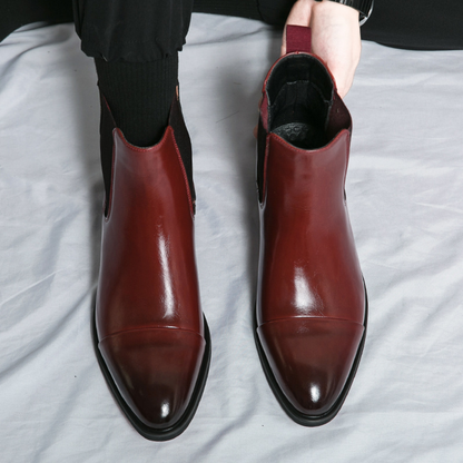 Bota Chelsea Masculina em Couro Montfort