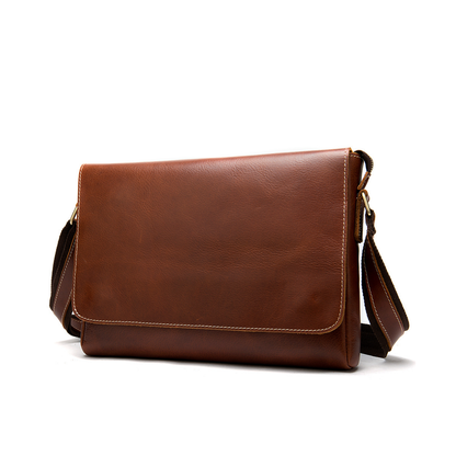 Bolsa Carteiro Masculina em Couro Legítimo Milwaukee
