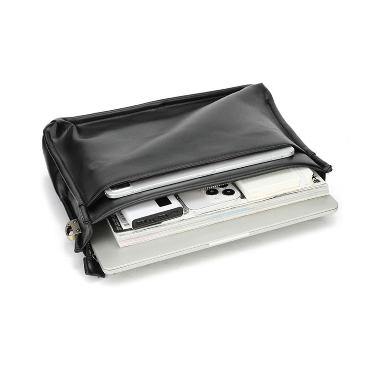 Bolsa Executiva Masculina em Couro Polo