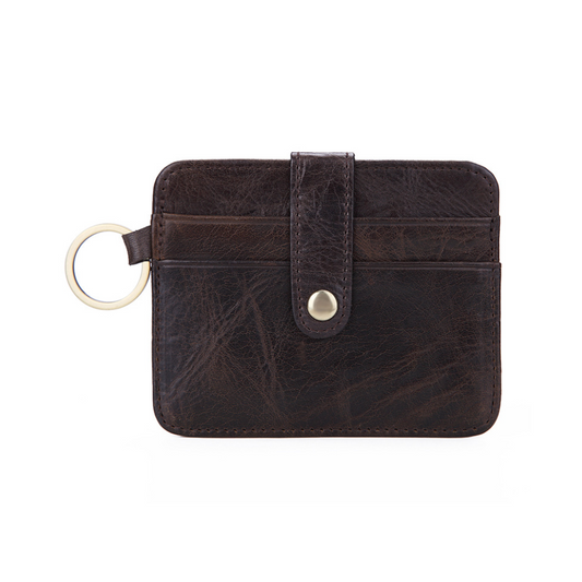 Porta Cartão de Couro Slim