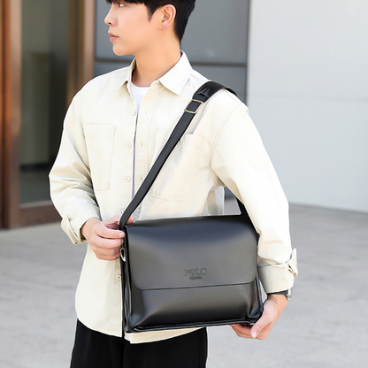 Bolsa Executiva Masculina em Couro Polo