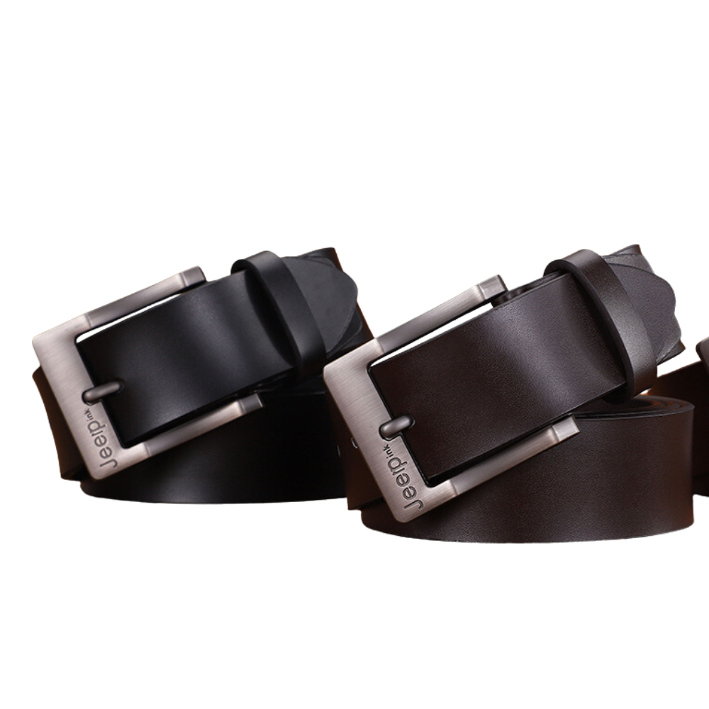 Cinto de Couro Casual - Jeep Ink