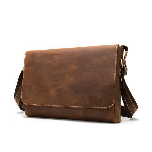 Bolsa Carteiro Masculina em Couro Legítimo Milwaukee