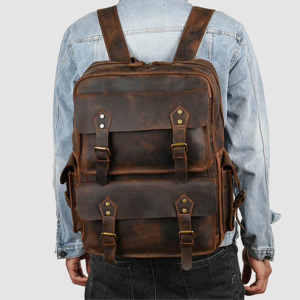 Mochila em Couro Legítimo Copenhagen