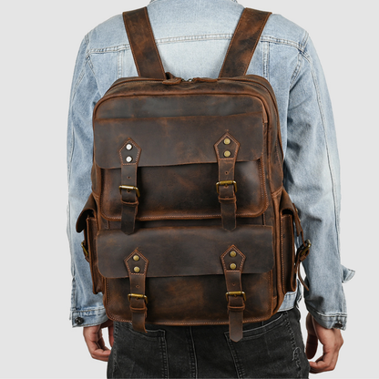Mochila em Couro Legítimo Copenhagen