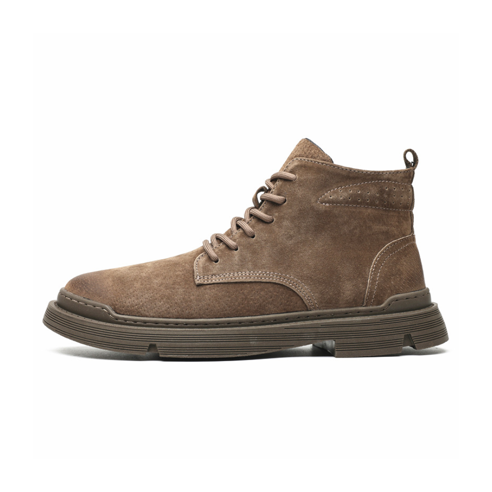 Bota Masculina em Couro Camurça Algernon – Estilo Workwear Clássico