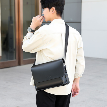 Bolsa Executiva Masculina em Couro Polo