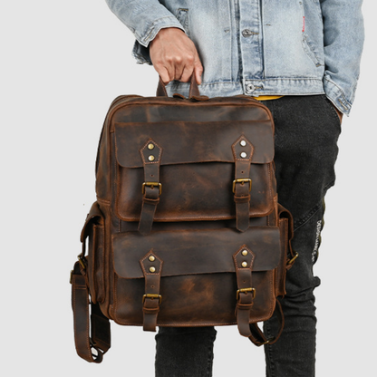 Mochila em Couro Legítimo Copenhagen