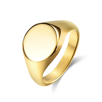 Anel Sinete Ouro 18k